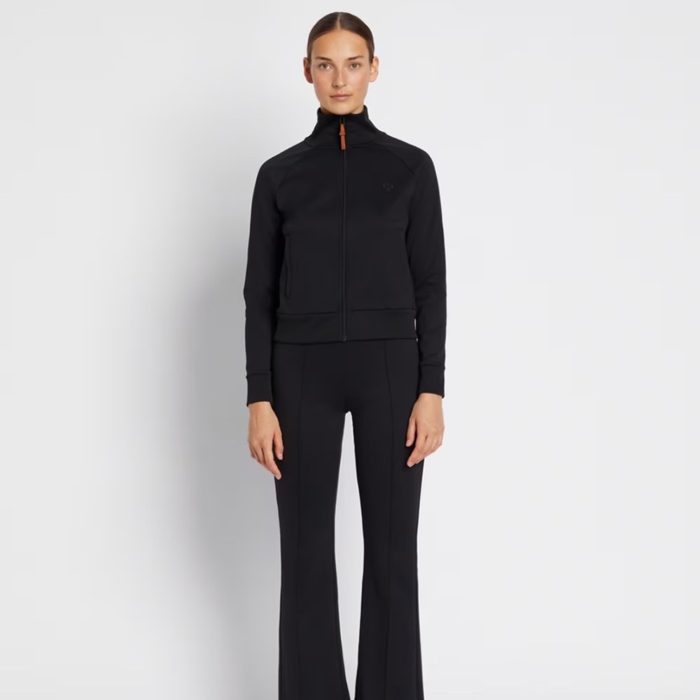 Tory Burch Double/Retro Knit Track Jacket Preppy